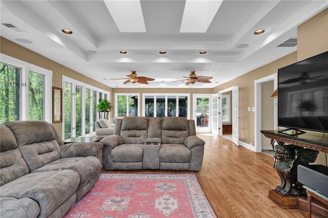 1819 Yorkshire Dr, Woodstock, GA 30189 - living area featuring recessed lighting, visible vents, light wood-type flooring, and baseboards