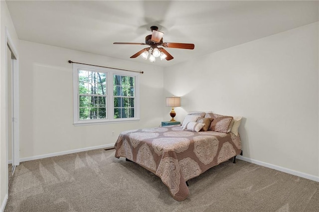 1819 Yorkshire Dr, Woodstock, GA 30189 - bedroom featuring baseboards, a ceiling fan, and carpet floors