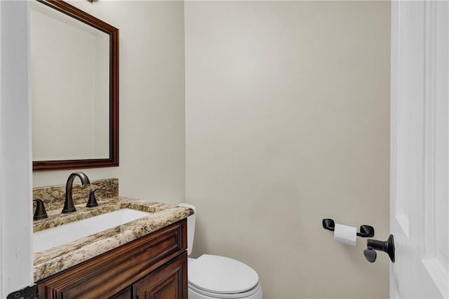 1819 Yorkshire Dr, Woodstock, GA 30189 - half bathroom featuring vanity and toilet