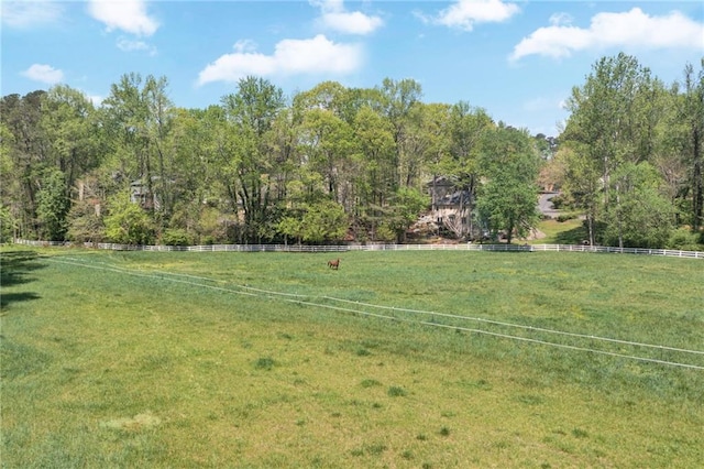 1819 Yorkshire Dr, Woodstock, GA 30189 - view of yard with a rural view and fence