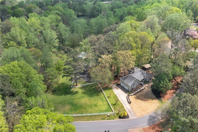 1819 Yorkshire Dr, Woodstock, GA 30189 - aerial view featuring a wooded view