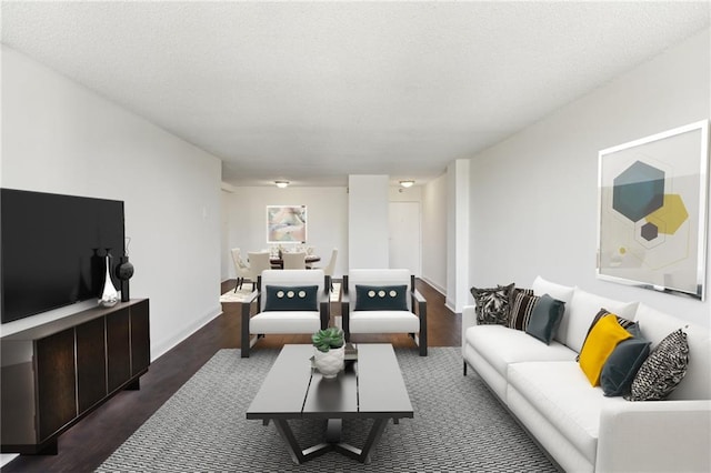 2479 Peachtree Rd NE Unit 1703, Atlanta, GA 30305 - living room with dark wood finished floors