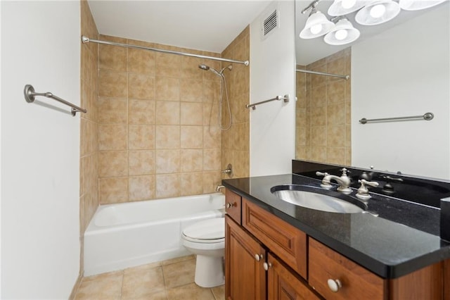 2479 Peachtree Rd NE Unit 1703, Atlanta, GA 30305 - full bath featuring vanity, tile patterned flooring, and shower / tub combination