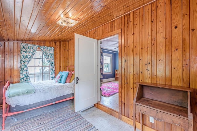 2669 Jefferson Ter, East Point, GA 30344 - bedroom with wood walls and wooden ceiling