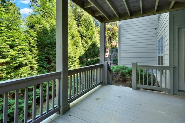 view of wooden terrace