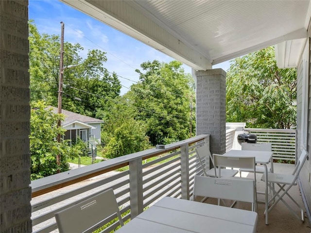 view of balcony