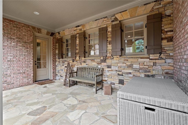 view of patio / terrace featuring covered porch