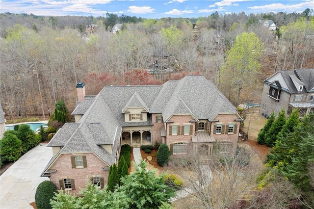 birds eye view of property