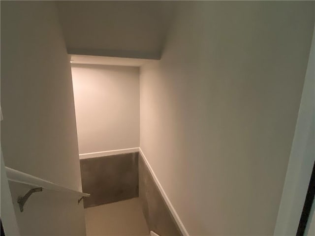 view of stairway