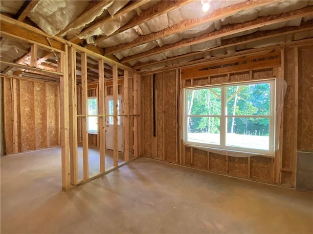 miscellaneous room featuring concrete flooring