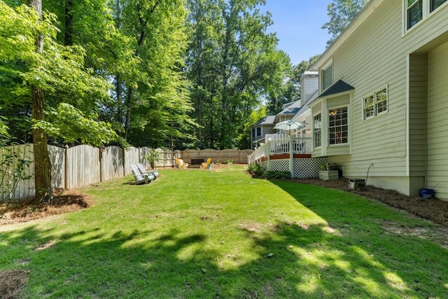 120 Ashewoode Downs Ln, Alpharetta, GA 30005 - fenced backyard featuring a deck