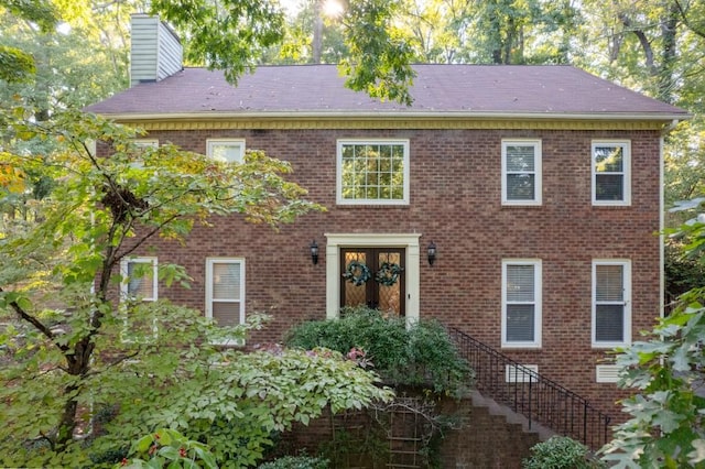 view of colonial home