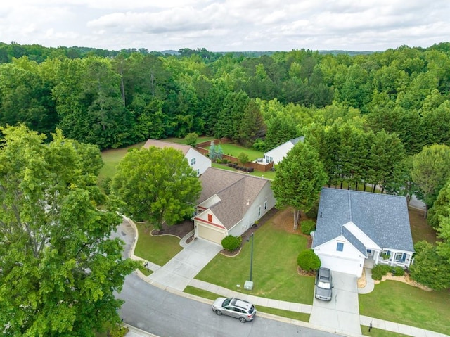 502 Helene Ct, Woodstock, GA 30188 - view from above of property with a heavily wooded area