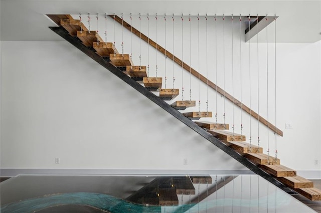 view of stairway