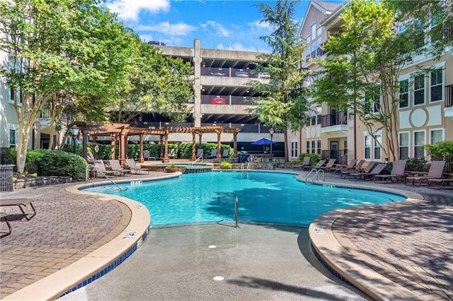 1850 Cotillion Dr Unit 2304, Dunwoody, GA 30338 - community pool with a patio area and a pergola