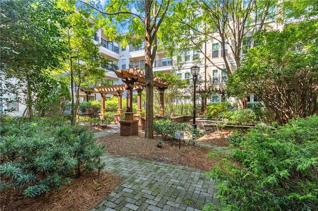 1850 Cotillion Dr Unit 2304, Dunwoody, GA 30338 - view of yard featuring a pergola