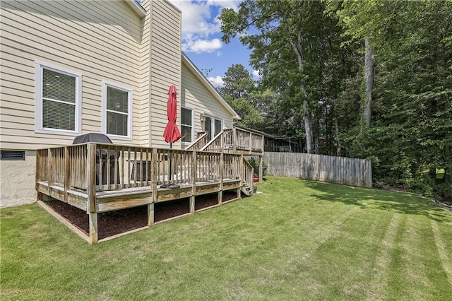 255 Broken Lance Pl, Johns Creek, GA 30022 - view of yard with a wooden deck