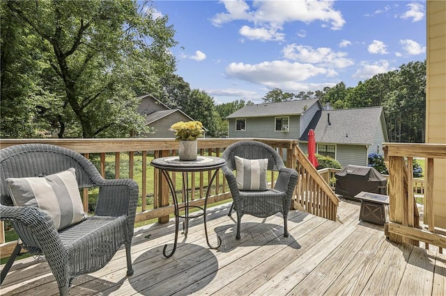255 Broken Lance Pl, Johns Creek, GA 30022 - wooden deck featuring a grill