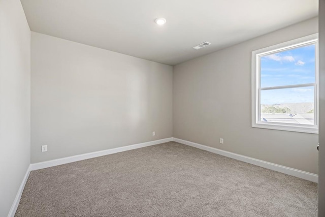 view of carpeted empty room