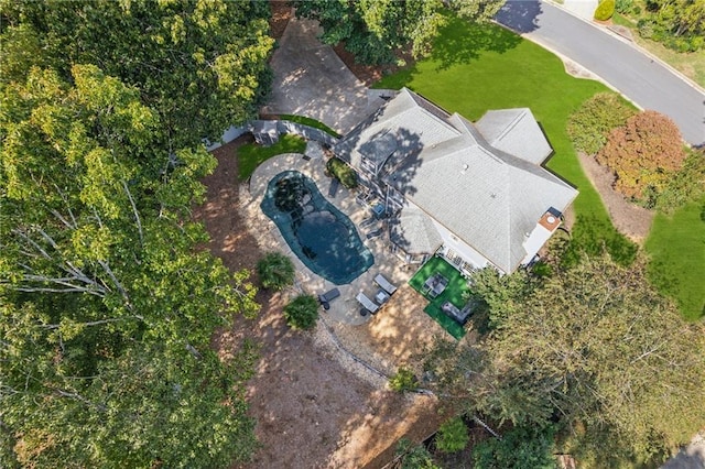 aerial view of property and surrounding area