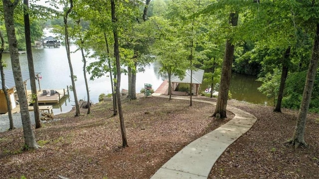 210 Lake Pines Rd, Jackson, GA 30233 - dock area with a water view