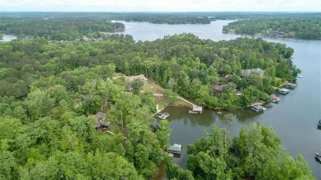 210 Lake Pines Rd, Jackson, GA 30233 - aerial overview of property's location with a heavily wooded area and a nearby body of water