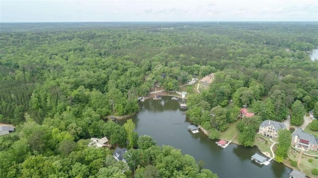 210 Lake Pines Rd, Jackson, GA 30233 - aerial view of property and surrounding area featuring a forest and a large body of water