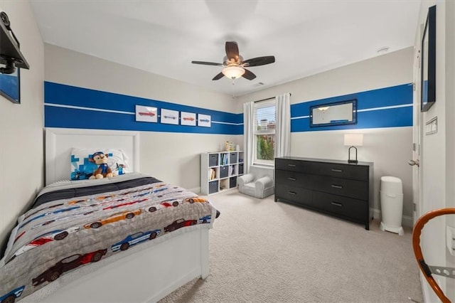 337 Spotted Ridge Cir, Woodstock, GA 30188 - carpeted bedroom featuring ceiling fan