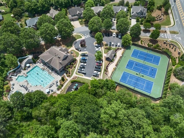 337 Spotted Ridge Cir, Woodstock, GA 30188 - aerial view of property and surrounding area with a pool area