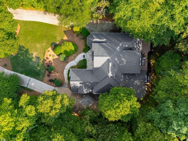 view from above of property