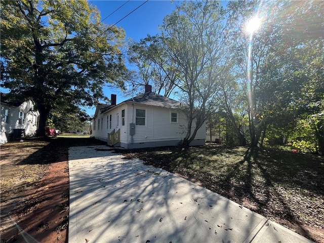 view of side of property