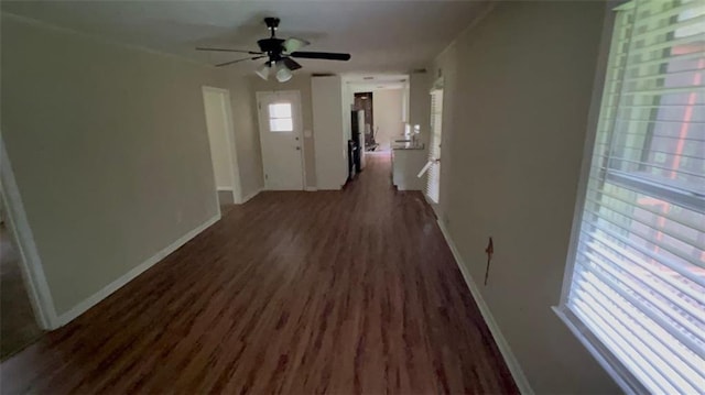 5924 Central Church Rd, Douglasville, GA 30135 - hallway featuring baseboards and wood finished floors