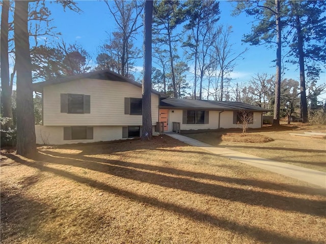 2217 Troutdale Dr, Decatur, GA 30032 - view of front facade with driveway and central AC unit