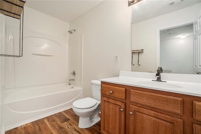 234 Riverstone Commons Cir, Canton, GA 30114 - full bath featuring vanity, wood finished floors, and shower / washtub combination