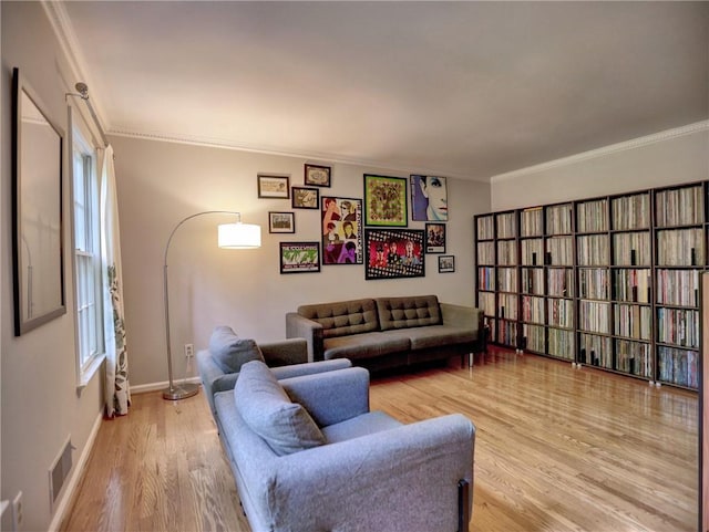1257 Independence Way, Marietta, GA 30062 - living room featuring crown molding, light wood-type flooring, and baseboards