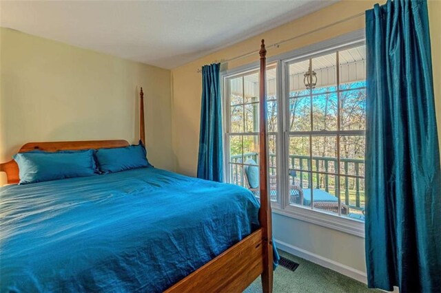 bedroom featuring carpet flooring