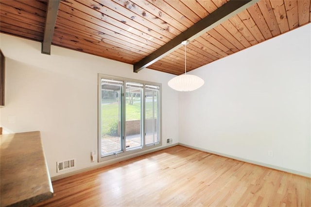 3861 Foxford Dr, Atlanta, GA 30340 - unfurnished room with wooden ceiling, wood finished floors, and baseboards