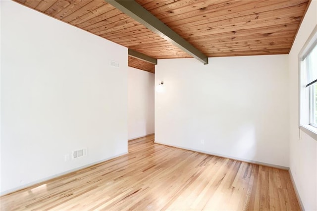 3861 Foxford Dr, Atlanta, GA 30340 - unfurnished room featuring wooden ceiling, light wood finished floors, and baseboards