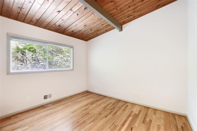 3861 Foxford Dr, Atlanta, GA 30340 - empty room with wooden ceiling, wood finished floors, and baseboards