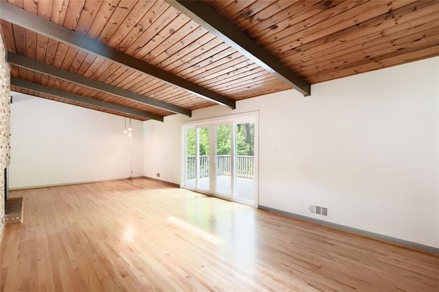 3861 Foxford Dr, Atlanta, GA 30340 - spare room featuring baseboards, wood finished floors, and wooden ceiling