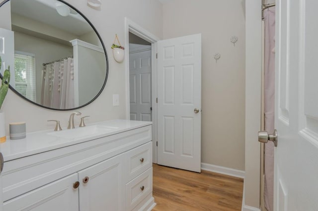 2045 Bethany Spring Trce, Cumming, GA 30041 - bathroom with vanity and wood finished floors