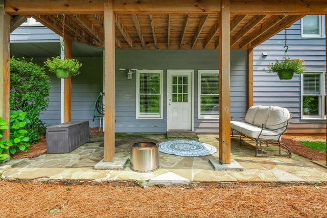 2045 Bethany Spring Trce, Cumming, GA 30041 - doorway to property featuring a patio area