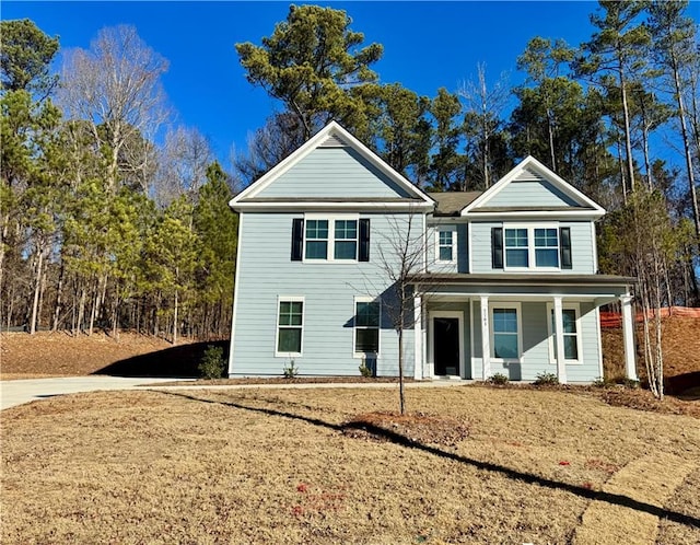 view of front of house with a porch