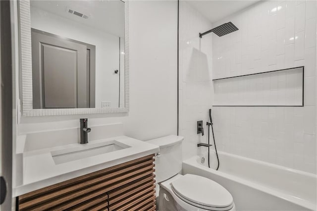 2809 Glenwood Ave SE, Atlanta, GA 30317 - full bathroom featuring toilet, vanity, and tub / shower combination