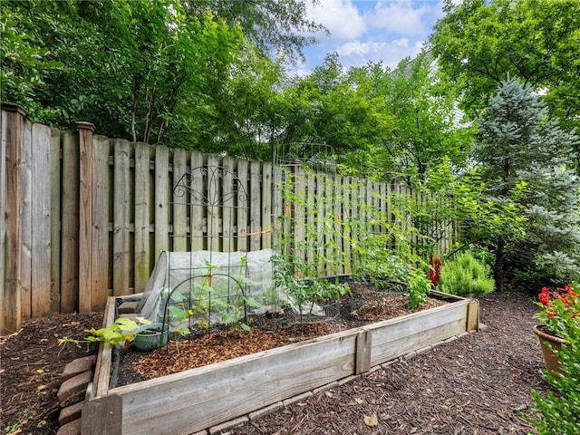 350 Fountain Oaks Ln, Atlanta, GA 30342 - fenced backyard featuring a vegetable garden