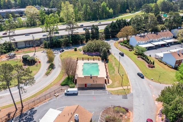 200 High Creek Dr, Roswell, GA 30076 - bird's eye view