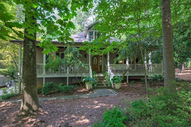 view of front of house featuring a porch