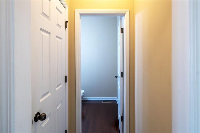 4400 Village Field Pl, Suwanee, GA 30024 - corridor featuring baseboards and dark wood-style floors
