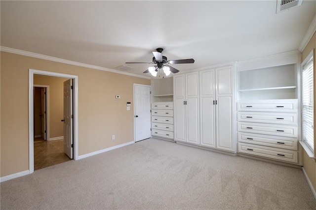 4400 Village Field Pl, Suwanee, GA 30024 - unfurnished bedroom featuring light carpet, ornamental molding, baseboards, and multiple windows