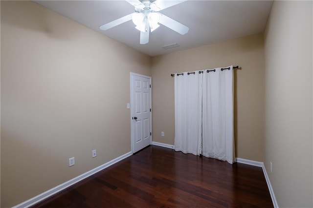 4400 Village Field Pl, Suwanee, GA 30024 - unfurnished room featuring wood finished floors, a ceiling fan, and baseboards